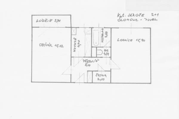 Predaj bytu 2-izbový 51 m², kpt. Jaroše, Olomouc Predaj bytu 2-izbový 51 m², kpt. Jaroše, Olomouc
