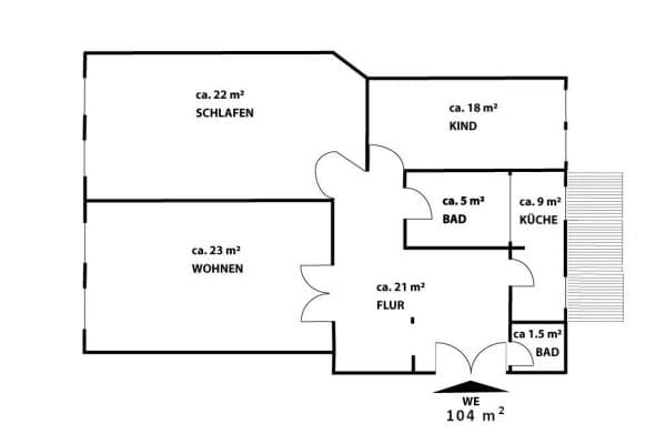Predaj bytu 3-izbový 104 m², Lortzingstraße 8, Leipzig, Sasko Predaj bytu 3-izbový 104 m², Lortzingstraße 8, Leipzig, Sasko