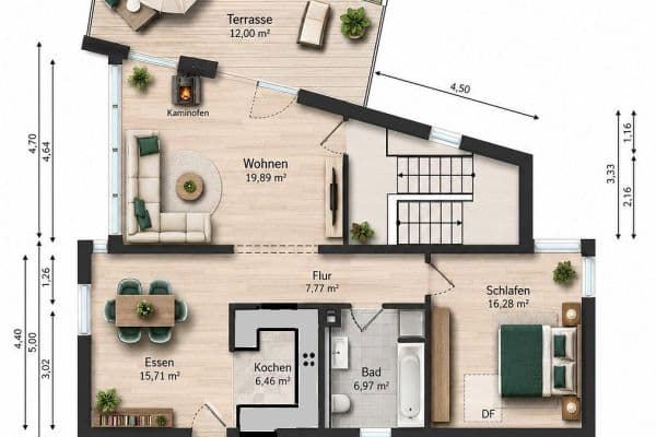 Prenájom bytu 2-izbový 76 m², Weinheim, Bádensko-Wurttembersko Prenájom bytu 2-izbový 76 m², Weinheim, Bádensko-Wurttembersko