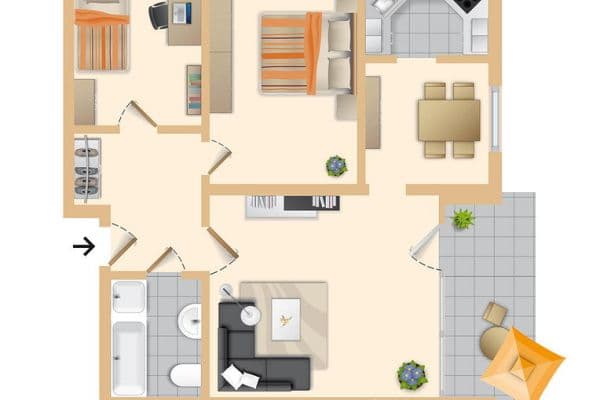 Predaj bytu 3-izbový 72 m², Am Kardohr 1, Timmendorfer Strand Predaj bytu 3-izbový 72 m², Am Kardohr 1, Timmendorfer Strand