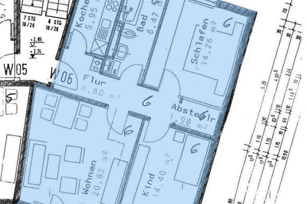 Prenájom bytu 3-izbový 75 m², Rhönstr. 3, Kirrlach Prenájom bytu 3-izbový 75 m², Rhönstr. 3, Kirrlach