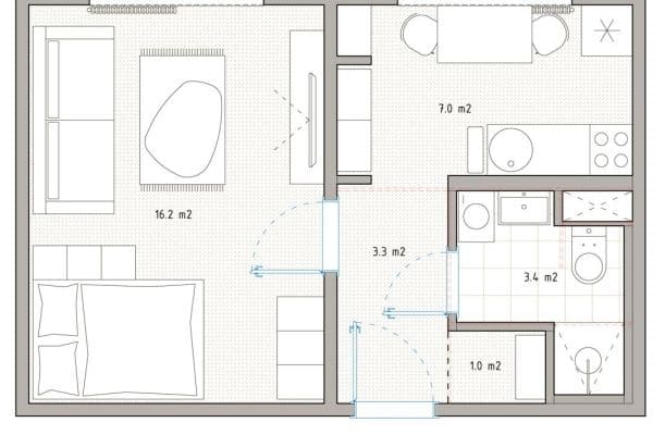 Prenájom bytu 1-izbový 31 m², U Bažantnice, Heřmanův Městec Prenájom bytu 1-izbový 31 m², U Bažantnice, Heřmanův Městec