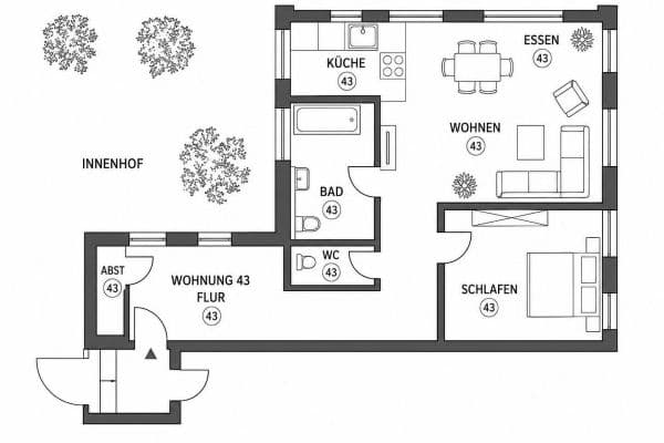 Prenájom bytu 2-izbový 84 m², Albstadt, Bádensko-Wurttembersko Prenájom bytu 2-izbový 84 m², Albstadt, Bádensko-Wurttembersko