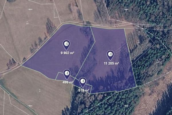 Predaj pozemku 18.436 m², Vlastibořice Predaj pozemku 18.436 m², Vlastibořice