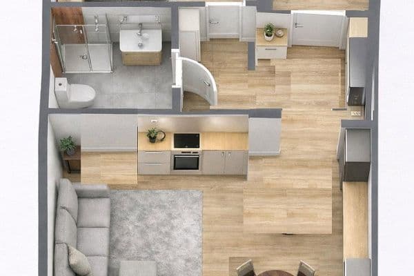Prenájom bytu 2-izbový 40 m², Köln Prenájom bytu 2-izbový 40 m², Köln