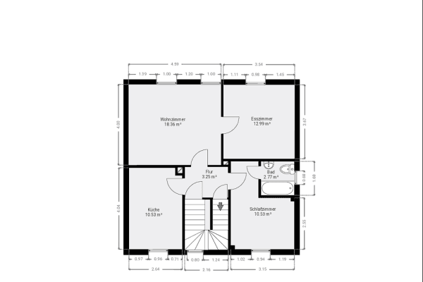 Prenájom bytu 4-izbový 82 m², Taunusstraße 33, Oberursel (Taunus) Prenájom bytu 4-izbový 82 m², Taunusstraße 33, Oberursel (Taunus)