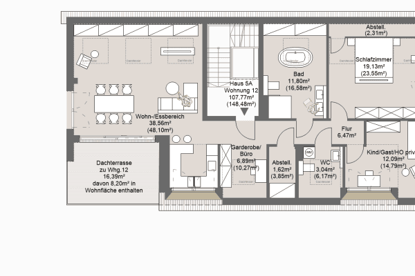 Predaj bytu 3-izbový 108 m², Grafing bei München, Bavorsko Predaj bytu 3-izbový 108 m², Grafing bei München, Bavorsko