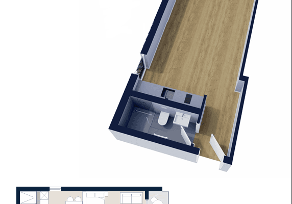Prenájom bytu 1-izbový 40 m², München, Bavorsko Prenájom bytu 1-izbový 40 m², München, Bavorsko