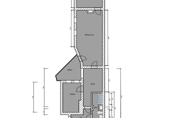 Prenájom bytu 3-izbový 88 m², Paracelsusstr. 5a, Halle Prenájom bytu 3-izbový 88 m², Paracelsusstr. 5a, Halle
