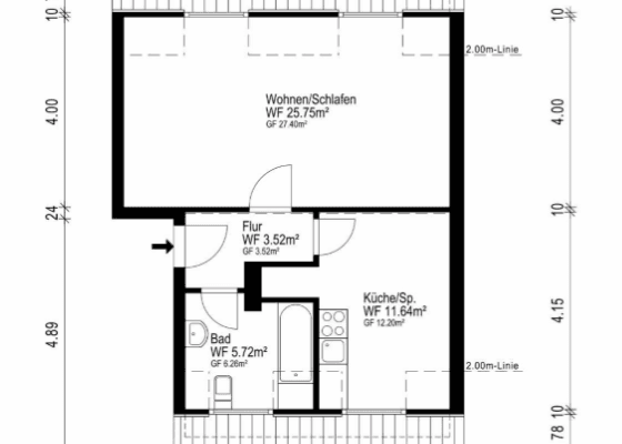 Predaj bytu 2-izbový 48 m², Köln, Severné Porýnie - Westfálsko Predaj bytu 2-izbový 48 m², Köln, Severné Porýnie - Westfálsko