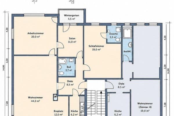 Predaj bytu 4-izbový 121 m², Eisenstraße 11, Düsseldorf Predaj bytu 4-izbový 121 m², Eisenstraße 11, Düsseldorf