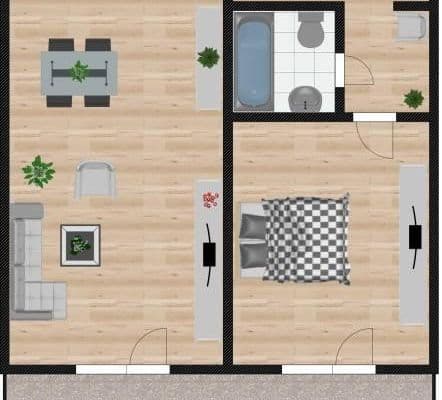 Prenájom bytu 2-izbový 58 m², Passau, Bavorsko Prenájom bytu 2-izbový 58 m², Passau, Bavorsko