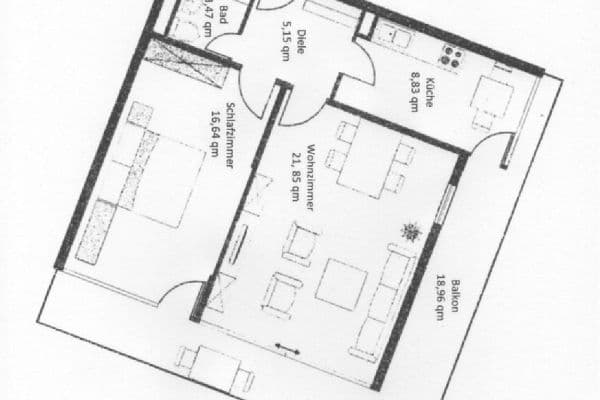 Prenájom bytu 2-izbový 60 m², St-Benedikt-Str. 1, Unterschleissheim, Bavorsko Prenájom bytu 2-izbový 60 m², St-Benedikt-Str. 1, Unterschleissheim, Bavorsko