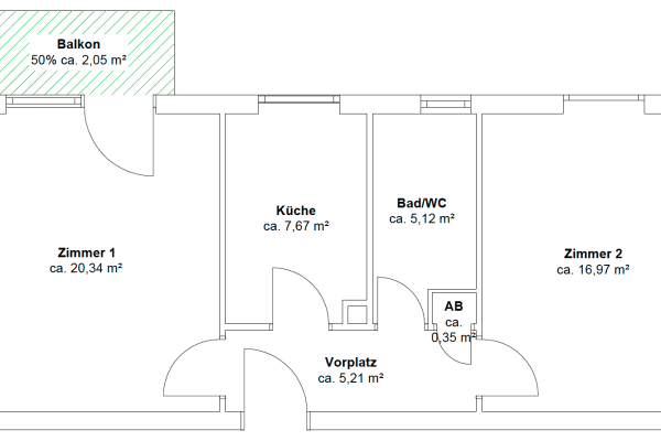 Prenájom bytu 2-izbový 57 m², Friedenstraße 4, Augsburg, Bavorsko Prenájom bytu 2-izbový 57 m², Friedenstraße 4, Augsburg, Bavorsko