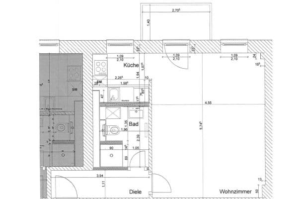 Prenájom bytu 1-izbový 46 m², Grünberger Straße 47, Berlin, Berlín Prenájom bytu 1-izbový 46 m², Grünberger Straße 47, Berlin, Berlín