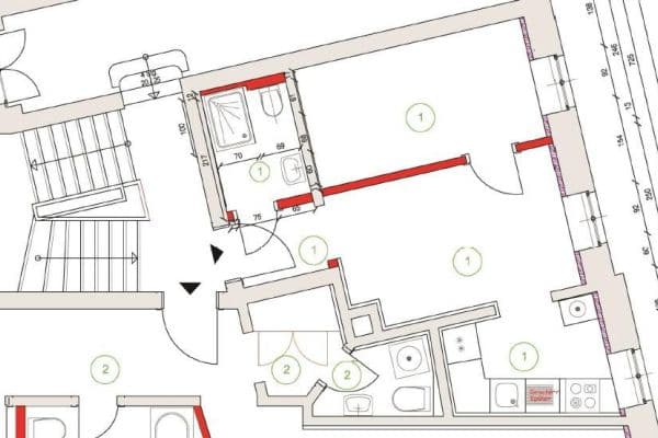 Prenájom bytu 1-izbový 32 m², Leipzig Prenájom bytu 1-izbový 32 m², Leipzig