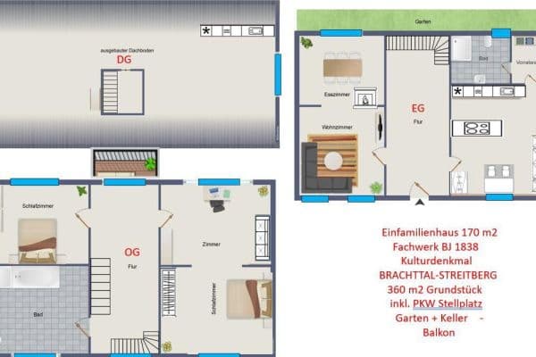 Prenájom domu 170 m², pozemok 345 m², Brachttal Prenájom domu 170 m², pozemok 345 m², Brachttal
