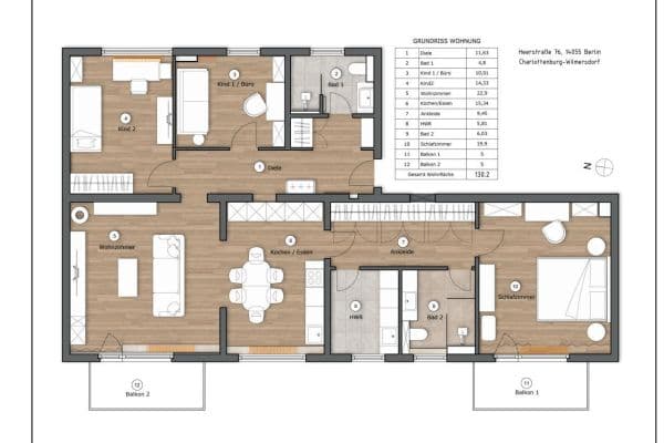 Predaj bytu 4-izbový 130 m², Heerstr. 76, Berlin, Berlín Predaj bytu 4-izbový 130 m², Heerstr. 76, Berlin, Berlín