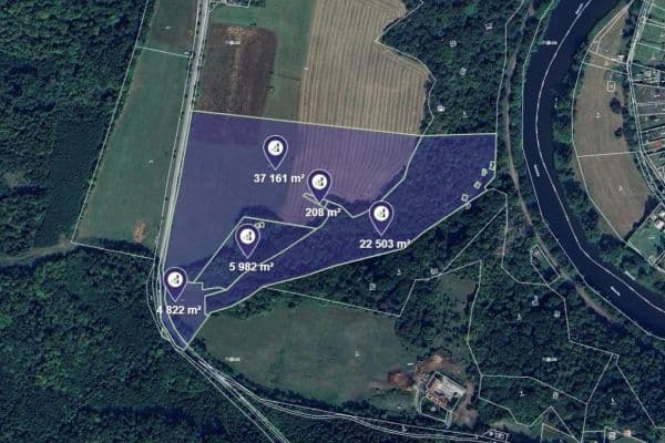Predaj pozemku 70.676 m², Zbečno Predaj pozemku 70.676 m², Zbečno