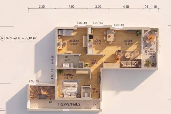 Predaj bytu 3-izbový 80 m², Lutherstraße 9c, Großröhrsdorf Predaj bytu 3-izbový 80 m², Lutherstraße 9c, Großröhrsdorf
