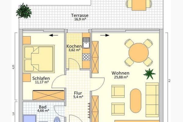 Predaj bytu 2-izbový 56 m², Bad Vilbel Predaj bytu 2-izbový 56 m², Bad Vilbel