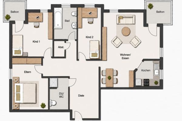Predaj bytu 4-izbový 97 m², Nußloch Predaj bytu 4-izbový 97 m², Nußloch