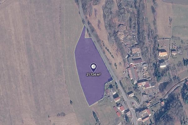 Predaj pozemku 21.724 m², Pertoltice Predaj pozemku 21.724 m², Pertoltice