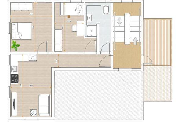 Prenájom bytu 3-izbový 57 m², Keplerstraße 12, Tübingen Prenájom bytu 3-izbový 57 m², Keplerstraße 12, Tübingen