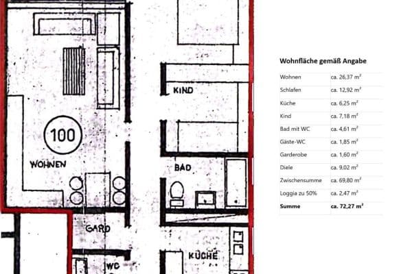 Predaj bytu 3-izbový 72 m², Liederbach Predaj bytu 3-izbový 72 m², Liederbach