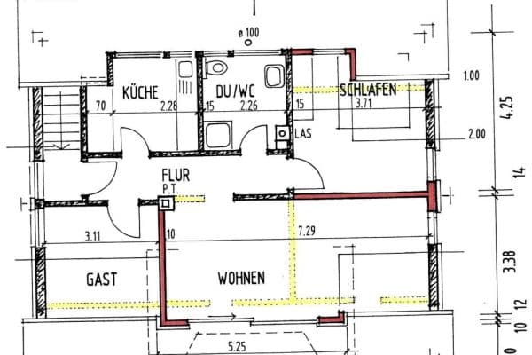 Prenájom bytu 3-izbový 64 m², Backnang Prenájom bytu 3-izbový 64 m², Backnang
