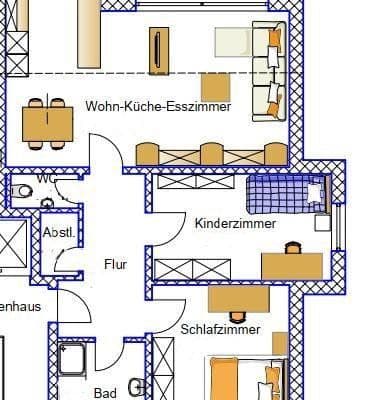Prenájom bytu 3-izbový 86 m², Austraße, Riedenburg Prenájom bytu 3-izbový 86 m², Austraße, Riedenburg