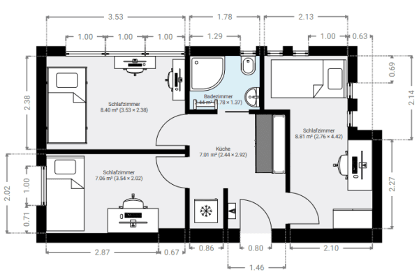 Prenájom bytu 16 m², Peter-Henlein-Straße 78, Nürnberg Prenájom bytu 16 m², Peter-Henlein-Straße 78, Nürnberg