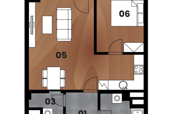 Prenájom bytu 2-izbový 67 m², Malešická, Praha Prenájom bytu 2-izbový 67 m², Malešická, Praha