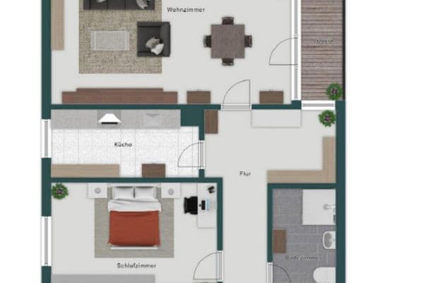 Prenájom bytu 2-izbový 69 m², Feldbergstraße 14, Heusenstamm Prenájom bytu 2-izbový 69 m², Feldbergstraße 14, Heusenstamm