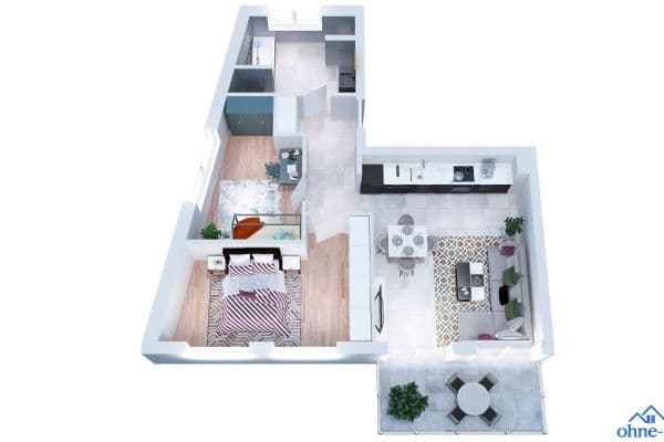 Prenájom bytu 3-izbový 68 m², Schillerstraße 22b, Dachau, Bavorsko Prenájom bytu 3-izbový 68 m², Schillerstraße 22b, Dachau, Bavorsko