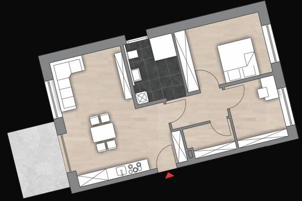 Prenájom bytu 3-izbový 76 m², Schmidgaden Prenájom bytu 3-izbový 76 m², Schmidgaden