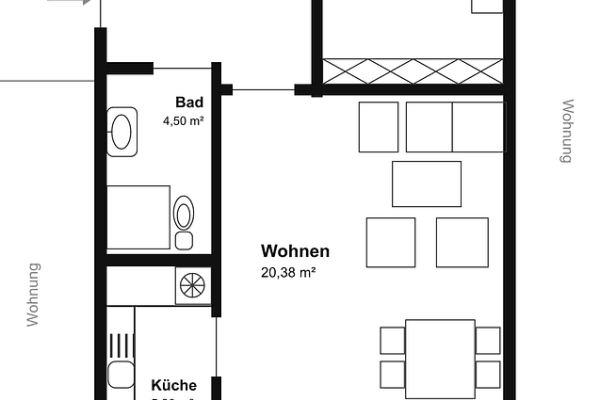 Predaj bytu 2-izbový 60 m², Rehhofstr. 142, Nürnberg, Bavorsko Predaj bytu 2-izbový 60 m², Rehhofstr. 142, Nürnberg, Bavorsko