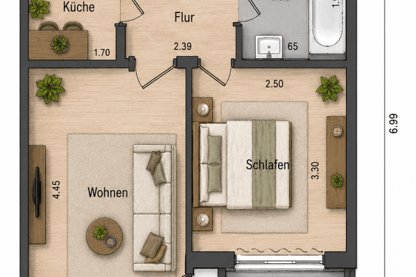 Predaj bytu 2-izbový 39 m², Kjeirstraße 19 -21, Sylt, Šlezvicko-Holštajnsko Predaj bytu 2-izbový 39 m², Kjeirstraße 19 -21, Sylt, Šlezvicko-Holštajnsko