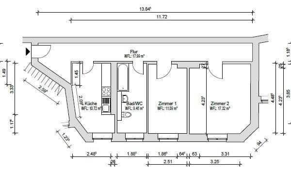 Predaj bytu 2-izbový 66 m², Chausseestr. 9, Berlin, Berlín Predaj bytu 2-izbový 66 m², Chausseestr. 9, Berlin, Berlín