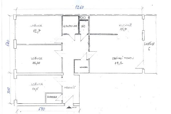 Predaj bytu 4-izbový 91 m², Bochovská, Praha Predaj bytu 4-izbový 91 m², Bochovská, Praha