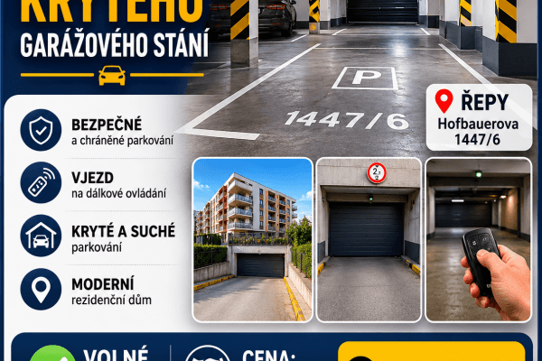 Prenájom garáže 10 m², Hofbauerova, Praha Prenájom garáže 10 m², Hofbauerova, Praha