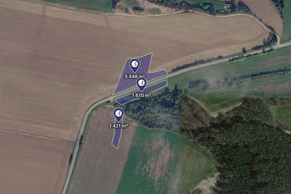 Predaj pozemku 8.739 m², Libež Predaj pozemku 8.739 m², Libež