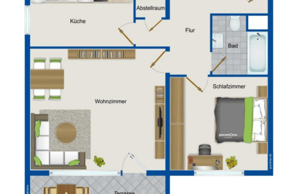 Prenájom bytu 2-izbový 71 m², Berlinallee 13, Hockenheim Prenájom bytu 2-izbový 71 m², Berlinallee 13, Hockenheim