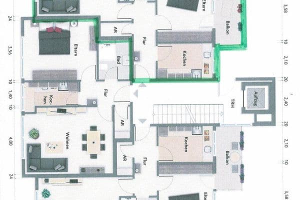 Prenájom bytu 2-izbový 53 m², Herford Prenájom bytu 2-izbový 53 m², Herford
