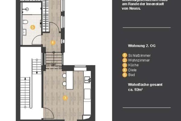 Prenájom bytu 2-izbový 92 m², Neuss Prenájom bytu 2-izbový 92 m², Neuss