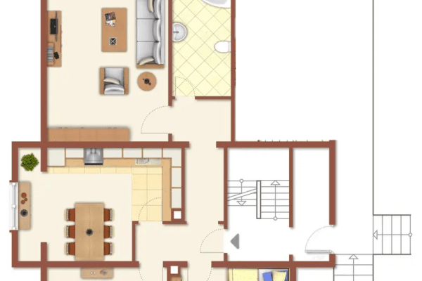 Prenájom bytu 3-izbový 99 m², Waghäusel Prenájom bytu 3-izbový 99 m², Waghäusel