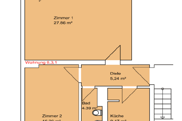 Prenájom bytu 2-izbový 62 m², Eisnerstraße 6, Magdeburg, Sasko-Anhaltsko Prenájom bytu 2-izbový 62 m², Eisnerstraße 6, Magdeburg, Sasko-Anhaltsko