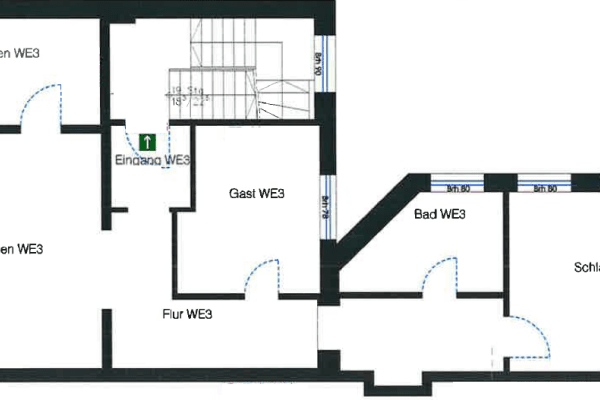 Prenájom bytu 3-izbový 82 m², Bahnstraße 34, Mönchengladbach, Severné Porýnie - Westfálsko Prenájom bytu 3-izbový 82 m², Bahnstraße 34, Mönchengladbach, Severné Porýnie - Westfálsko