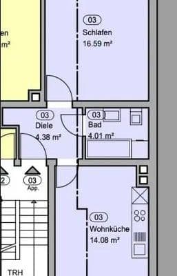 Prenájom bytu 1-izbový 41 m², Ludwigshafen am Rhein Prenájom bytu 1-izbový 41 m², Ludwigshafen am Rhein