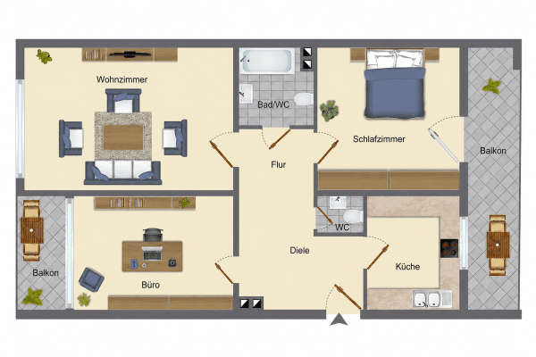Predaj bytu 3-izbový 86 m², Bürgermeister-Bohl-Str. 24, Augsburg, Bavorsko Predaj bytu 3-izbový 86 m², Bürgermeister-Bohl-Str. 24, Augsburg, Bavorsko